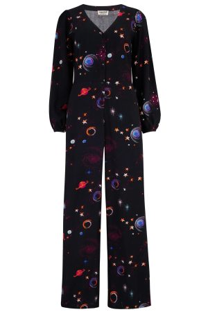 Sugarhill Angie Jumpsuit - Black, Colourful Universe