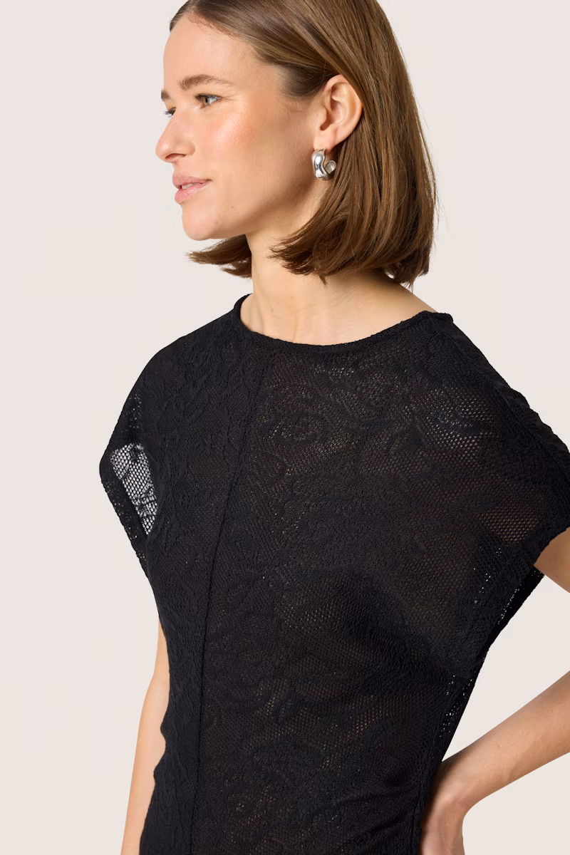 Soaked In Luxury Lupina Dress - Black - Image 3