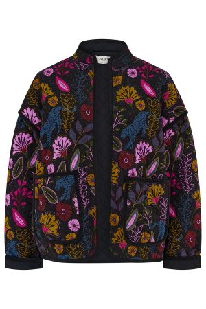 Sugarhill Elowen Quilted Jacket - Black, Jungle Panther
