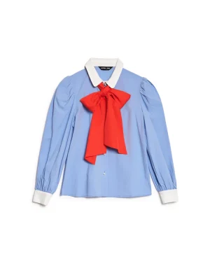 Sister Jane Ciel Bow Blouse - Cornflour Blue