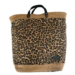Sixton London Clovelly Backpack - Sand Leopard Print